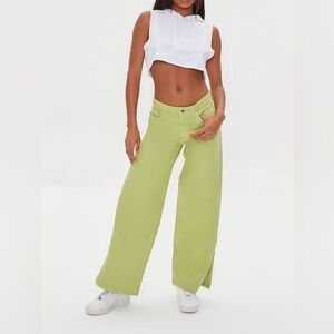 Forever 21 High Rise Straight Leg Jeans